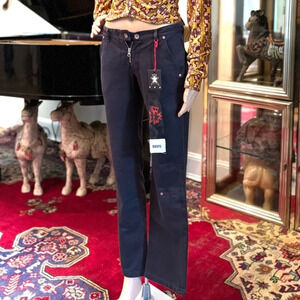 Biscote Women's Straight Leg Jeans Bistro Black (Model #PNT036904PANT SHIPS/W04)